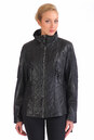 Женская кожаная куртка из натуральной кожи с воротником, отделка искусственный мех 0900928-6