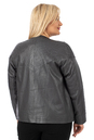 Женская кожаная куртка из натуральной кожи без воротника 0902485-3