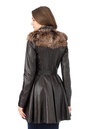 Женское кожаное пальто из натуральной кожи с воротником, отделка лиса 0902494-3