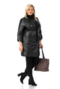 Женское кожаное пальто из натуральной кожи с воротником, отделка замша 0902499-2