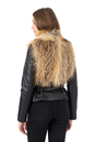 Женская кожаная куртка из натуральной кожи с воротником, отделка лиса 0902507-3