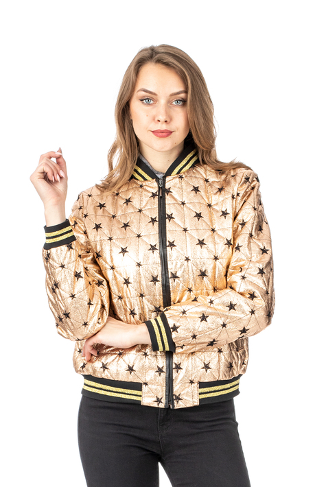 Женская кожаная куртка из натуральной кожи с воротником 0902511