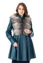 Женское кожаное пальто из натуральной кожи с воротником, отделка лиса 0902535