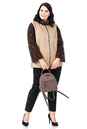 Женская кожаная куртка из натуральной кожи с воротником, отделка замша 0902625-2