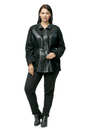 Женская кожаная куртка из эко-кожи с воротником, отделка искусственная замша 1900024-2