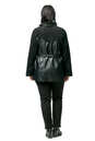 Женская кожаная куртка из эко-кожи с воротником, отделка искусственная замша 1900024-3