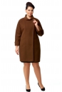Женское пальто из текстиля с воротником 8000914