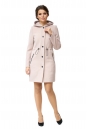 Женское пальто из текстиля с капюшоном 8001064
