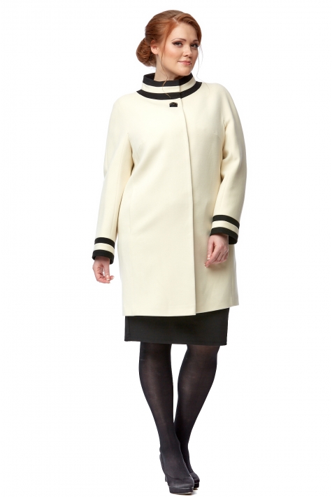 Женское пальто из текстиля с воротником 8001070
