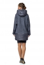 Женское пальто из текстиля с капюшоном 8001086-3