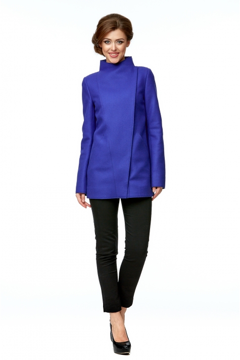 Женское пальто из текстиля с воротником 8002001