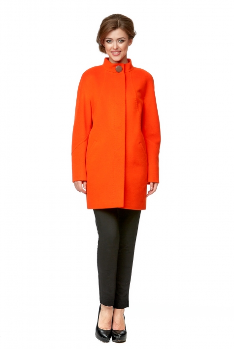 Женское пальто из текстиля с воротником 8002020