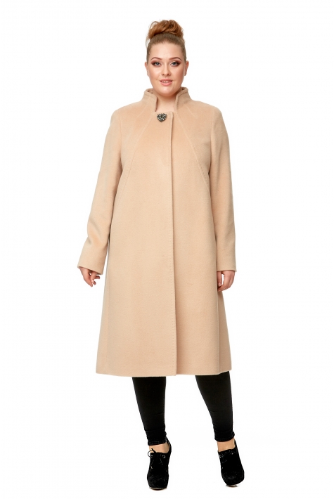 Женское пальто из текстиля с воротником 8002054