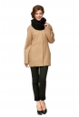 Женское пальто из текстиля с воротником 8002060