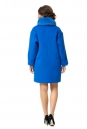 Женское пальто из текстиля с воротником, отделка песец 8002201-3