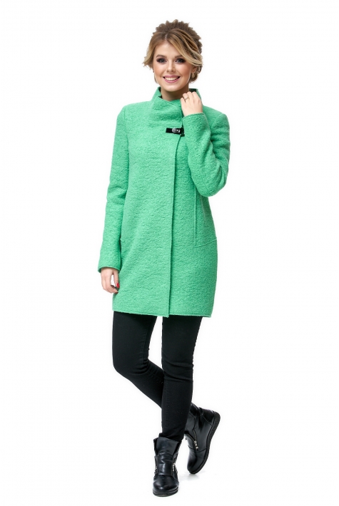 Женское пальто из текстиля с воротником 8002206