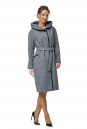 Женское пальто из текстиля с капюшоном 8002298-2
