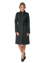 Женское пальто из текстиля с воротником 8002445