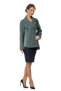Женское пальто из текстиля с воротником 8002526