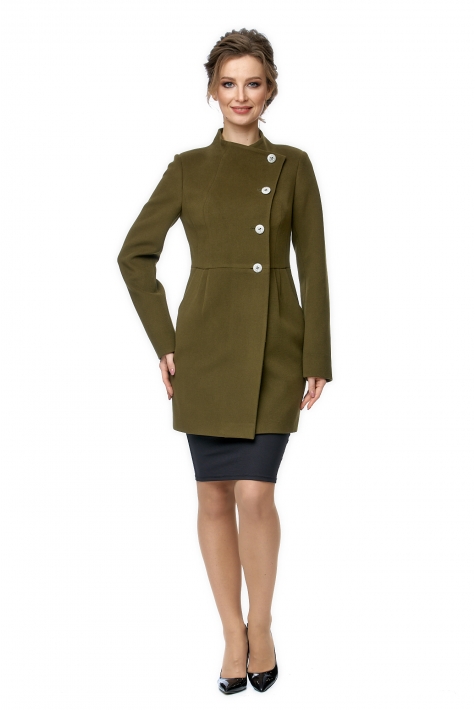 Женское пальто из текстиля с капюшоном 8002619