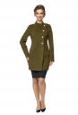 Женское пальто из текстиля с капюшоном 8002619