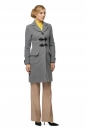 Женское пальто из текстиля с воротником 8002744