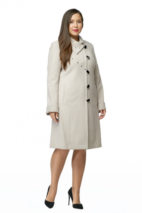 Женское пальто из текстиля с воротником 8002769