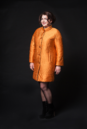 Женское пальто из текстиля с воротником 8003007-3