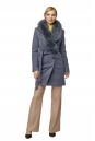 Женское пальто из текстиля, отделка песец 8003038