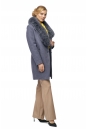 Женское пальто из текстиля, отделка песец 8003038-2