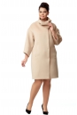 Женское пальто из текстиля с воротником 8005612