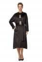 Женское пальто из текстиля без воротника 8005918