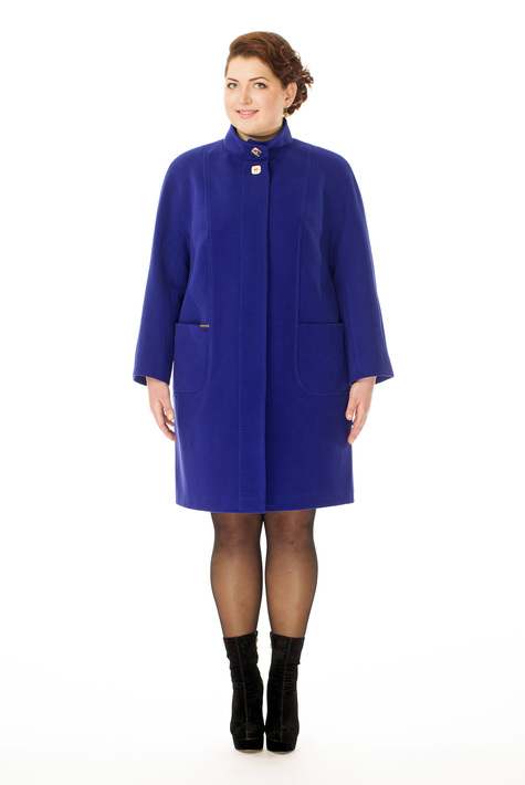 Женское пальто из текстиля с воротником 8007023