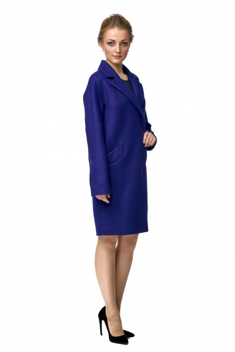 Женское пальто из текстиля с воротником 8007159