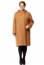 Женское пальто из текстиля с капюшоном 8008055