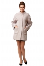 Женское пальто из текстиля с воротником 8008110