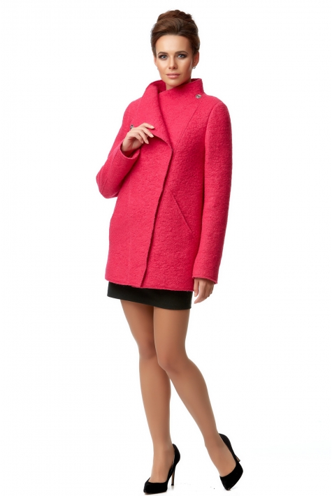 Женское пальто из текстиля с воротником 8008124