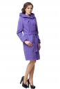 Женское пальто из текстиля с капюшоном 8008136-2
