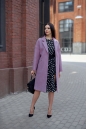 Женское пальто из текстиля с воротником 8008145