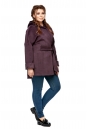 Женское пальто из текстиля с капюшоном 8008171-2