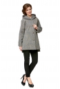 Женское пальто из текстиля с капюшоном 8008178-2