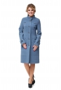 Женское пальто из текстиля с воротником 8008453