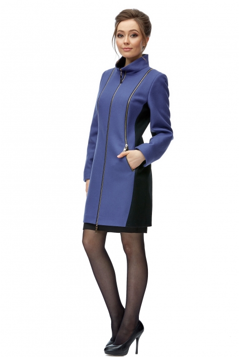 Женское пальто из текстиля с воротником 8008484