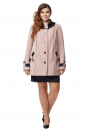 Женское пальто из текстиля с воротником 8008638