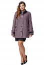 Женское пальто из текстиля с воротником 8008639