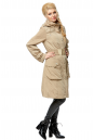 Женское пальто из текстиля с капюшоном 8008688-2