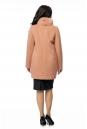 Женское пальто из текстиля с воротником, отделка песец 8008779-3