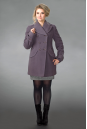 Женское пальто из текстиля с воротником 8008908
