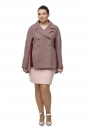 Женское пальто из текстиля с воротником 8009175