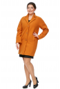 Женское пальто из текстиля с воротником 8009316